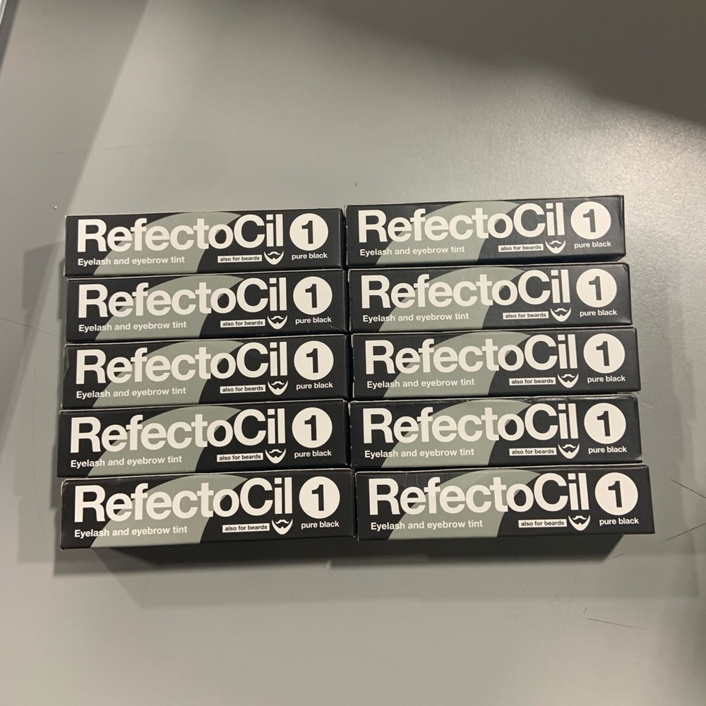 10 pcs RefectoCil Eyelash and Eyebrow Tint Pure Black - as pictured